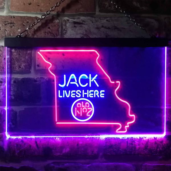 Jack Daniel's - Missouri Dual LED Neon Light Sign